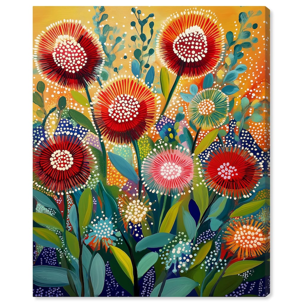 Vivid Flora I Canvas by Art Remedy, Gallery Wrapped