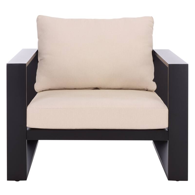 SAFAVIEH Outdoor Living Fash Aluminum Chair (Set of 2) - 36"W x 34"D x 30"H