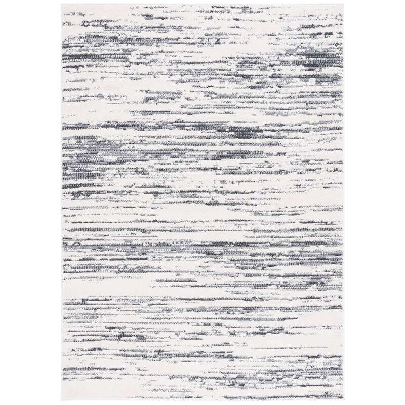 SAFAVIEH Alamo Merita Distressed Rug - 9' x 12' - Charcoal/Ivory