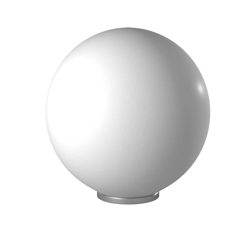 Eglo Rondo White Table Lamp with Silver Finish