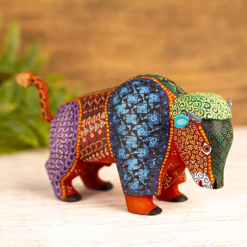 Novica Handmade Buffalo Dream Wood Alebrije Sculpture