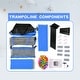 preview thumbnail 4 of 3, 55'' Toddlers Trampoline with Safety Enclosure Net and Balls, Indoor Outdoor Mini Trampoline for Kids