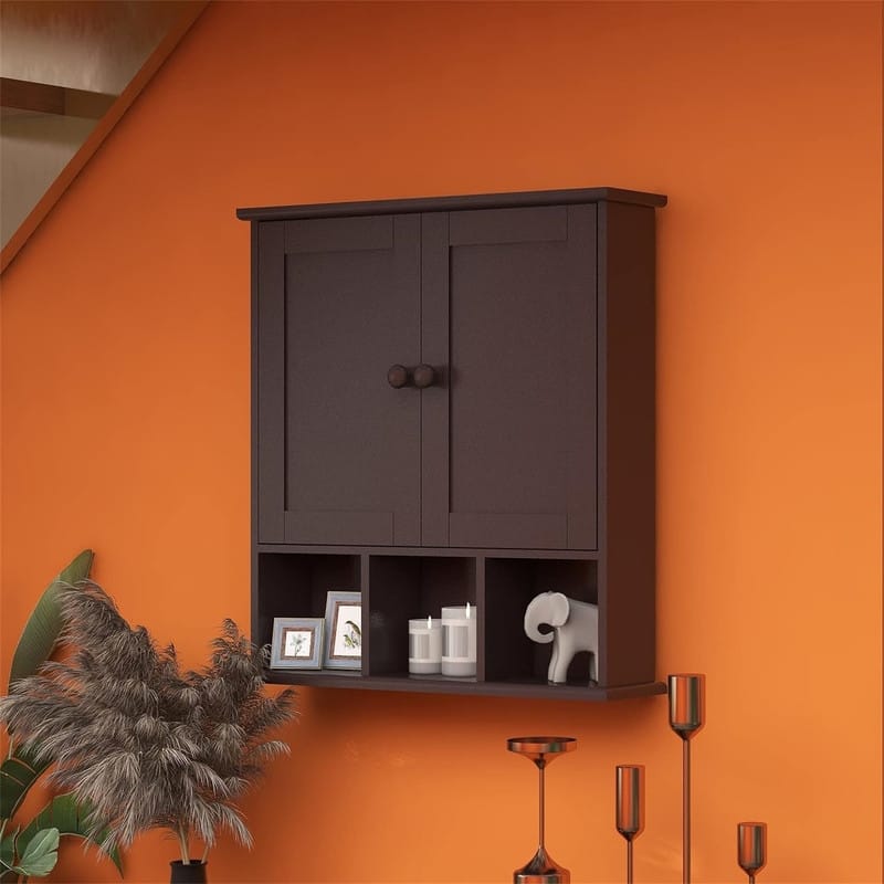 Bathroom Wall Cabinet - 5.1"D x 22"W x 22"H