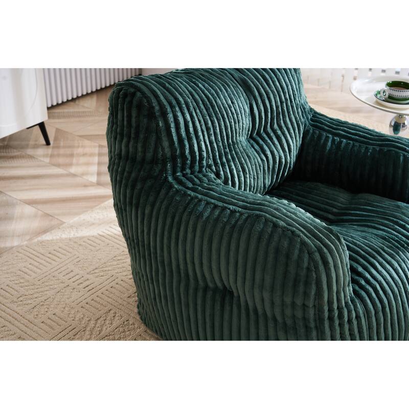 Corduroy Fabric Bean Bag Chair Filled With Memory Sponge