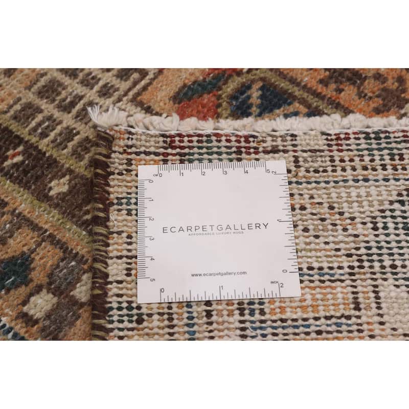 ECARPETGALLERY Hand-knotted Antalya Vintage Brown Wool Rug - 6'6 x 9'9