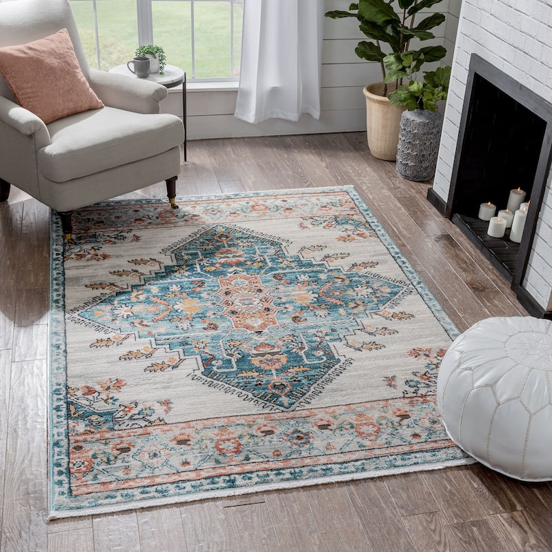 Well Woven Indira Manor Vintage Medallion Area Rug