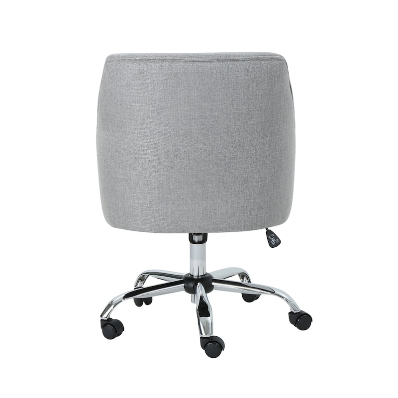 Johnson Mid Century Modern Fabric Home Office Chair with Chrome Base by Christopher Knight Home - N/A