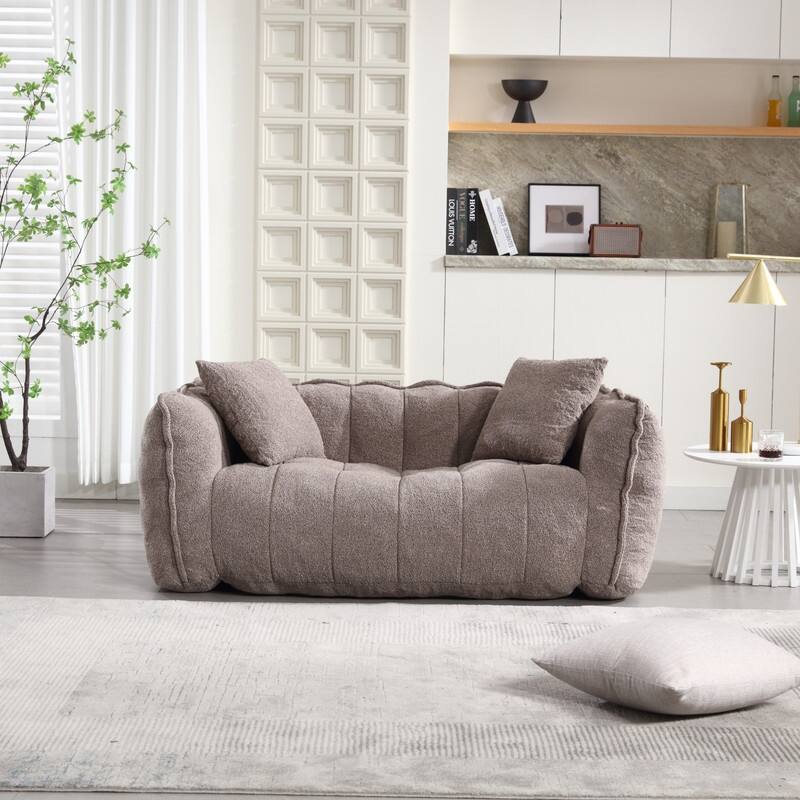 66.1''W Soft beanbag chair with high resilience foam
