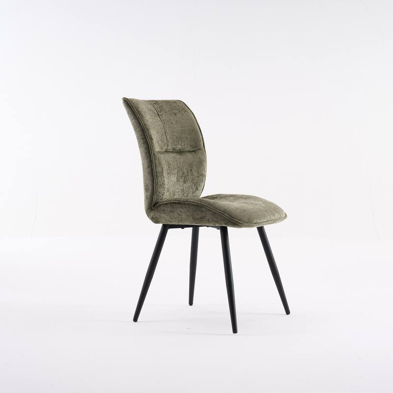 Dining Chairs Set of 2, Armless Kitchen Chairs, Soft Cushion