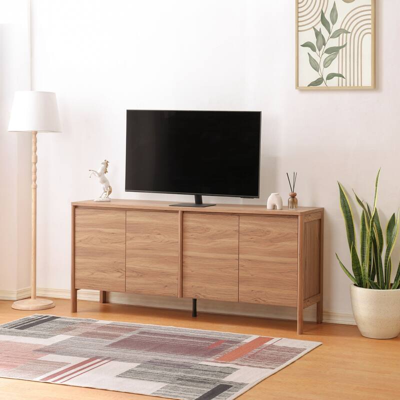 SAFAVIEH Home Glapelle 4-Door 2-Shelf Sideboard - 64"W x 18"D x 30"H