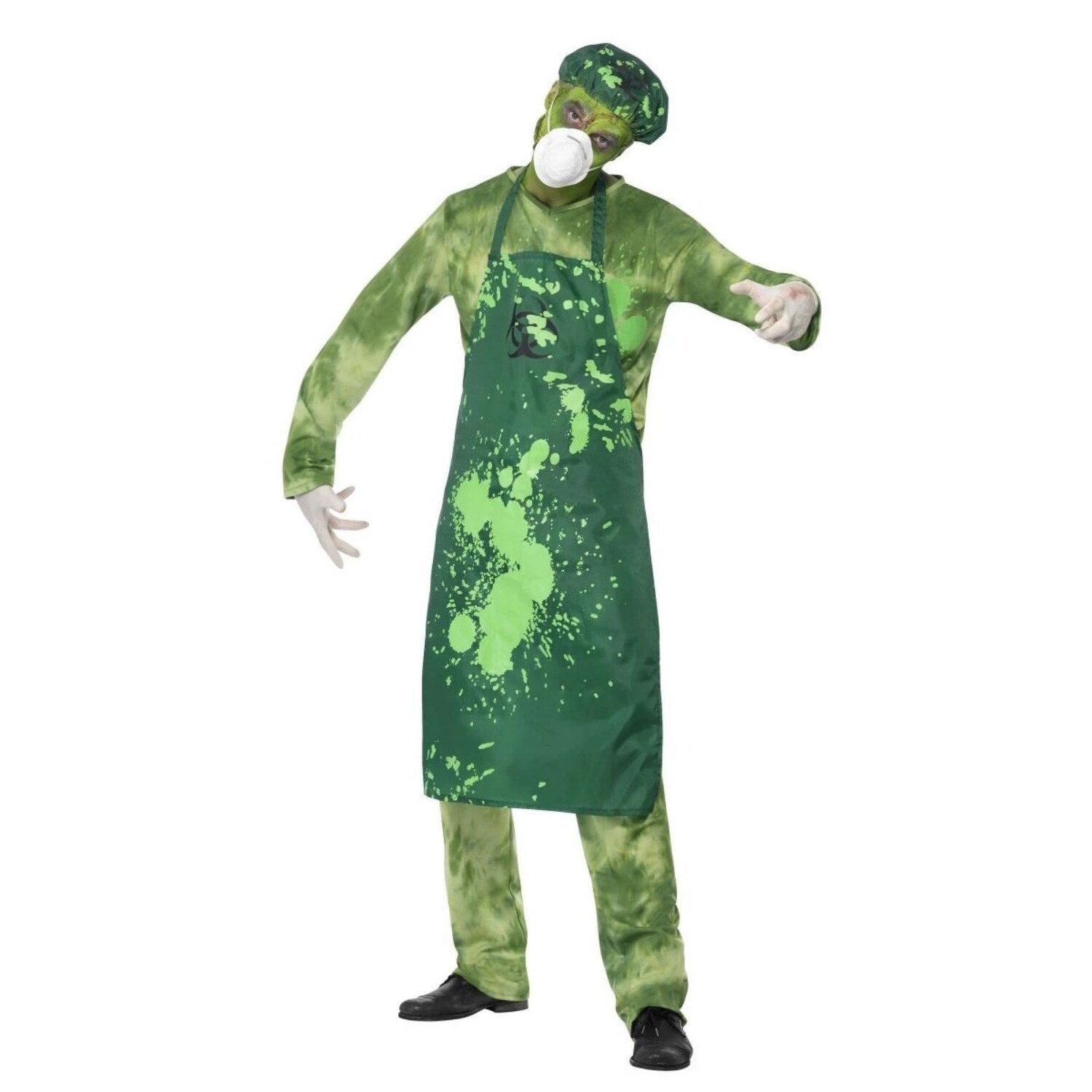 Shop 44 Green Biohazard Men Medium Fancy Dress Halloween Costume Overstock 29181111