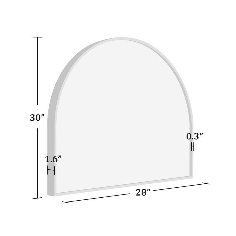Arch Bathroom Wall Mirror Large Metal Frame Wall Mounted Mirror for Bedroom Living Room Dresser Entryway Decor