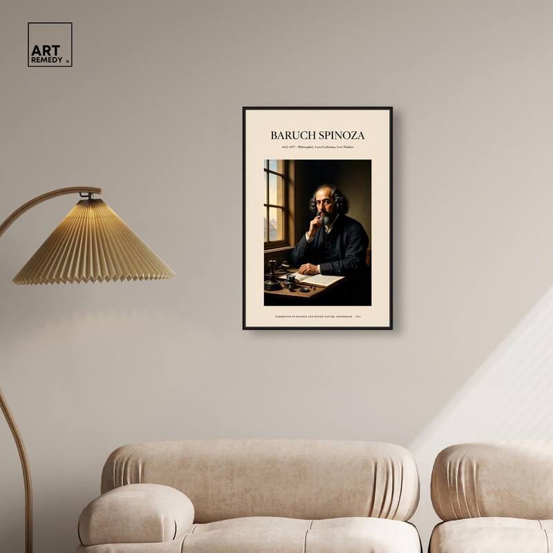 Philosopher Spinoza Canvas by Art Remedy