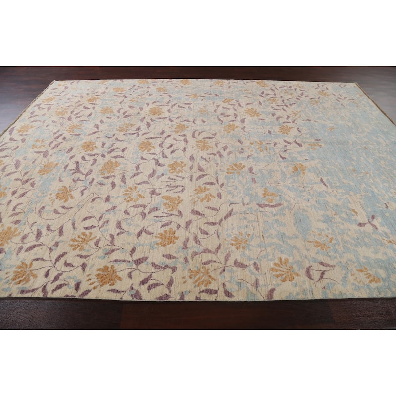 Vegetable Dye Abstract Oriental Living Room Area Rug Wool Hand-knotted - 8'9" x 11'11"