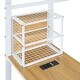 preview thumbnail 10 of 16, White Metal Twin Size Floor Bed with Desk w/USB Ports, Kids Bed with Storage Shelf