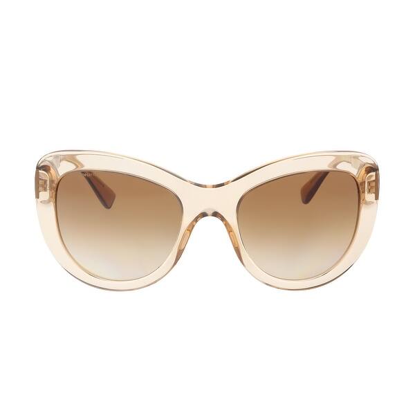 Shop Versace Ve4325 521513 Transparent Red Gradient Black Cateye