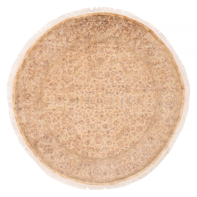 ECARPETGALLERY Hand-knotted Pako Persian 18 Of 20 Beige Wool Rug - 7'1 x 7'1 - Beige - 7'1 x 7'1