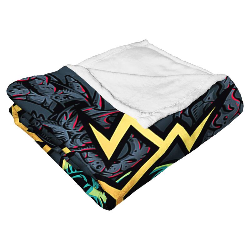 Dungeons and Dragons -Electric Dice Silk Touch Throw
