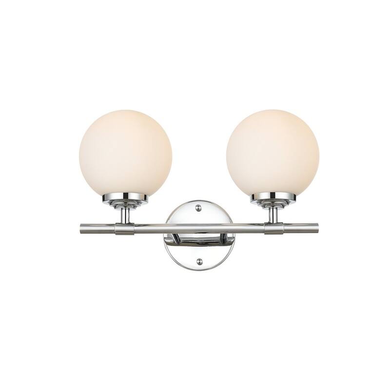 Ash 1 Light Black and Frosted White Bath Sconce