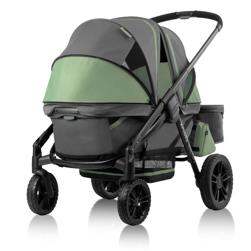 Pivot Xplore Dreamz All-Terrain Stroller Wagon with Bassinet Insert - Voyager Green