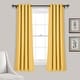 preview thumbnail 33 of 119, Lush Decor Insulated Grommet Blackout Curtain Panel Pair 52"W x 63"L - Yellow
