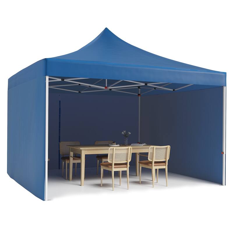 10x10 ft Pop-Up Canopy with 1-Minute Setup, UV Protection, Waterproof, and Adjustable Heights