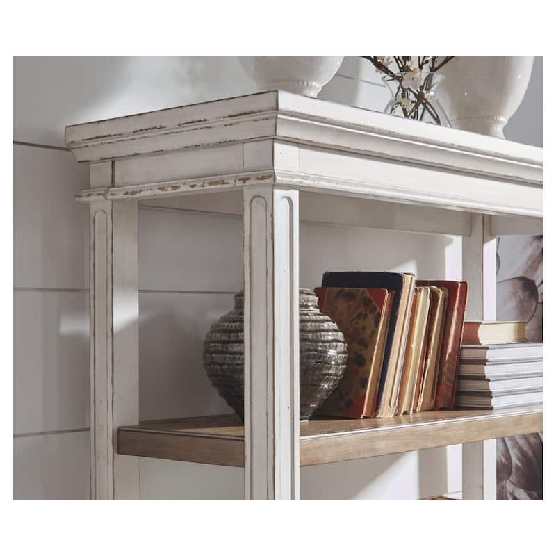 Signature Design by Ashley Realyn Casual Bookcase Two-tone - 45" W x 16" D x 74.5" H