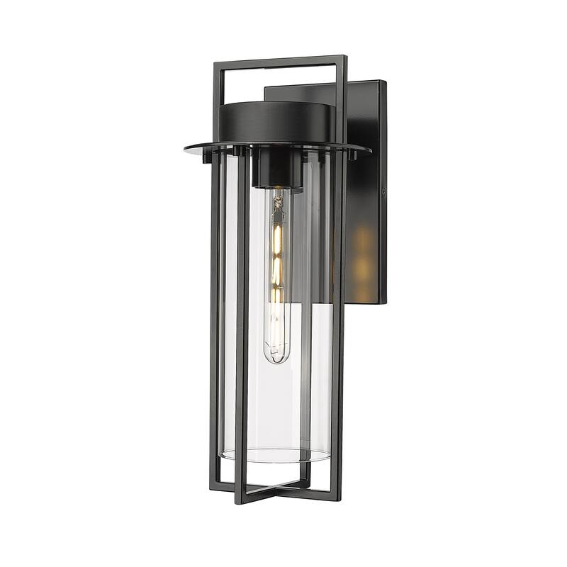 Millennium Lighting Russell 1 Light Outdoor Wall Sconce in Powder Coat Black