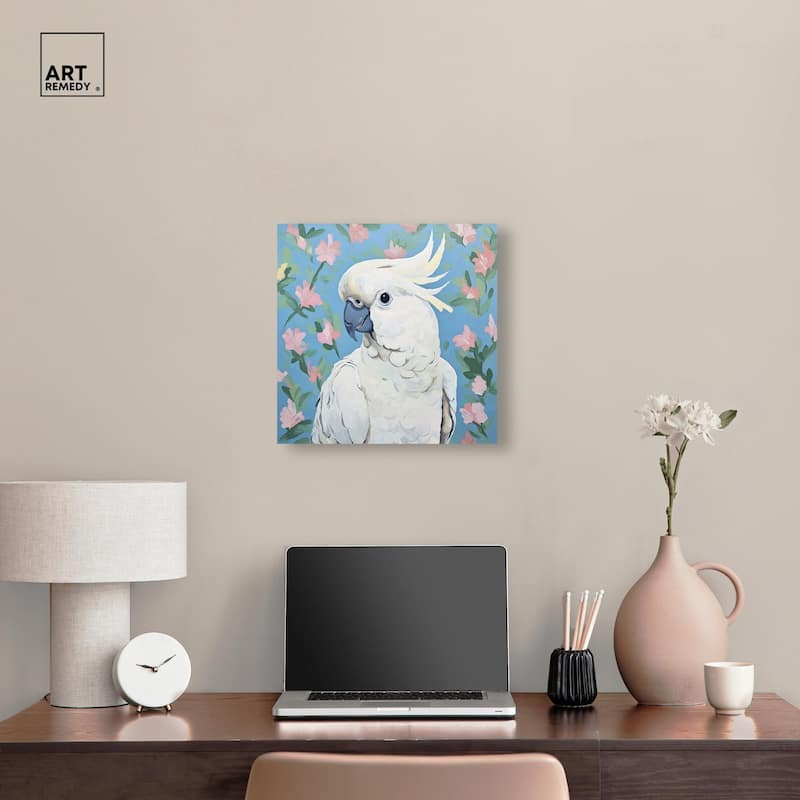 White Cockatoo I Canvas by Art Remedy, Gallery Wrapped