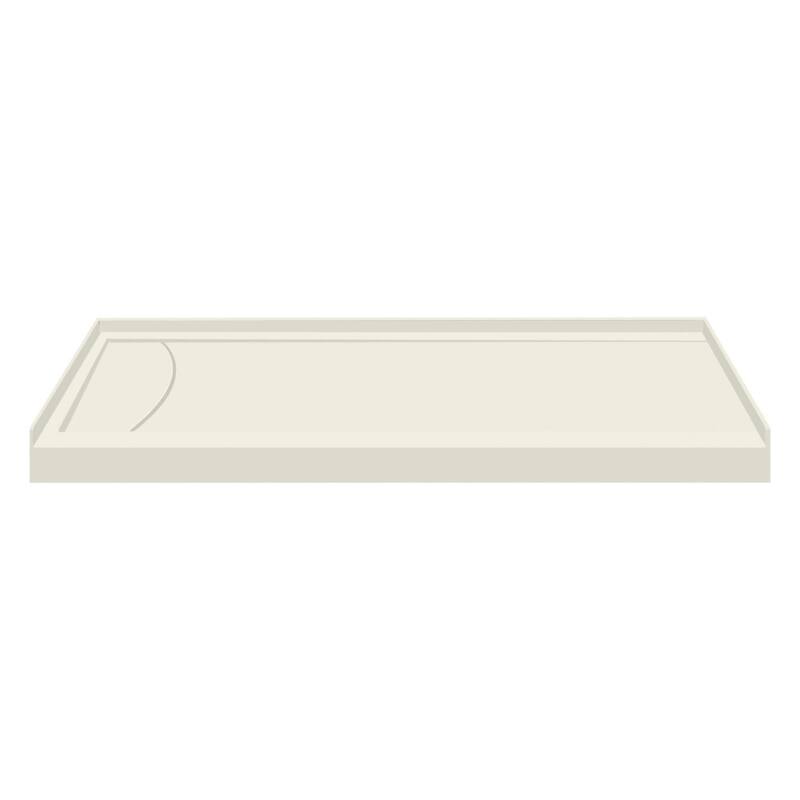 Transolid FSLB6032L FSL-Series 60" x 32" Rectangular Shower Base with