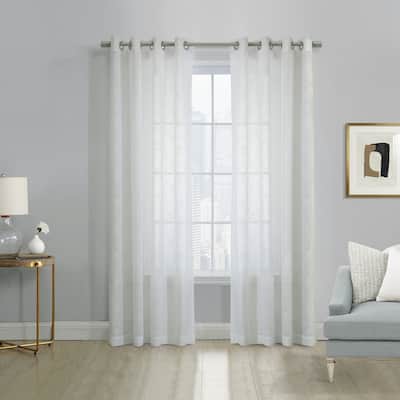 Boucle Sheer Grommet Curtain Panel