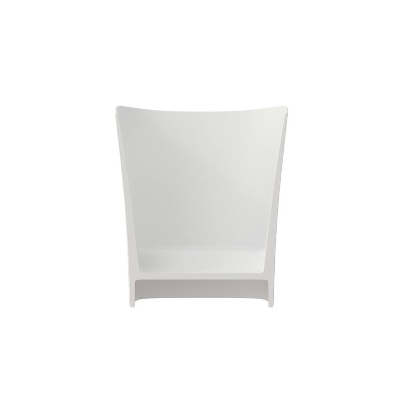 MEDUNJESS 51'' Freestanding Bathtub Solid Surface Soaking Tub