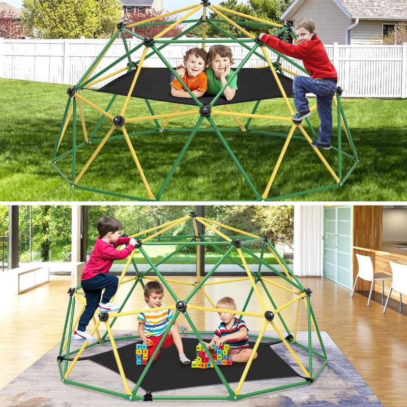 Climbing Dome 10FT Dome Climber Hammock Kids Outdoor Play Jungle Gym - 120 x 120 x 60 in
