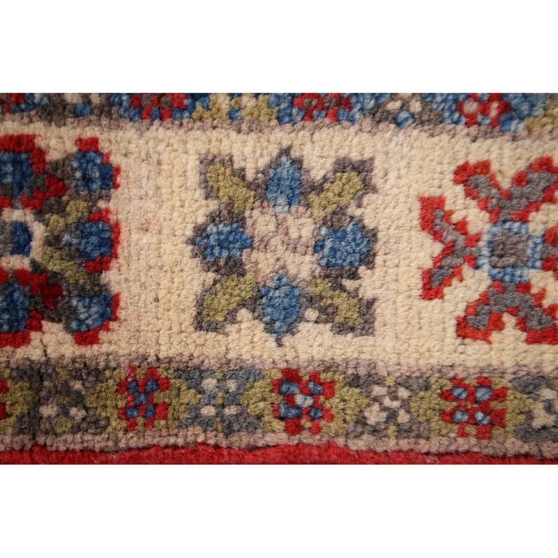 Red Kazak Accent Rug Handmade Wool Carpet - 2'2" x 3'0"