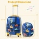 preview thumbnail 5 of 7, 2 Pieces Kids Luggage Set with Backpack and Suitcase for Travel - 20" x 13" x 8.5"(L x W x H)