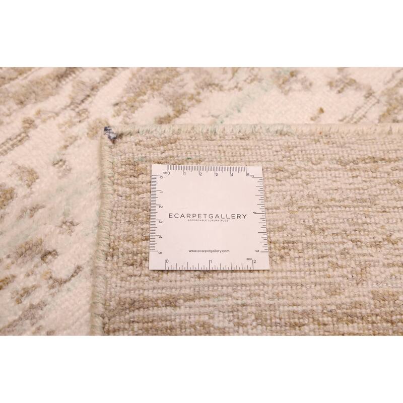 ECARPETGALLERY Hand Loomed Elysian Taupe Rug - 7'11 x 9'11