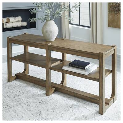 Signature Design by Ashley Cabalynn Brown Sofa Table - 65"W x 17"D x 28"H