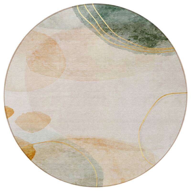 Belu Artistic Abstract Weather Resistant Timeless Fusion Outdoor Rug