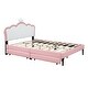 preview thumbnail 24 of 30, Upholstered Princess Bed with Crown Headboard