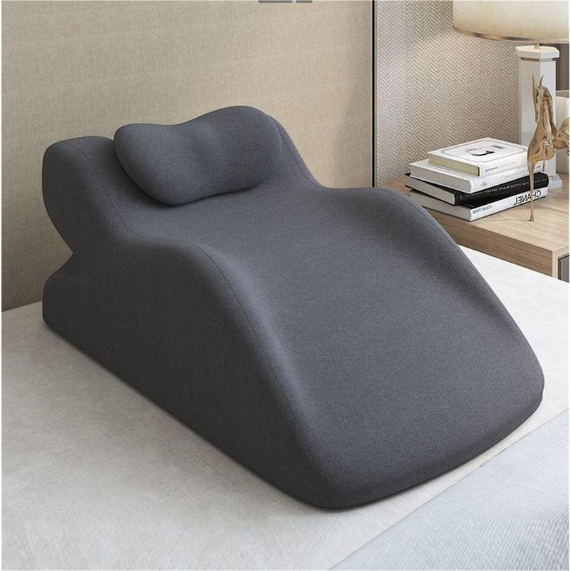 Multifunctional Ergonomic Spinal Posture Support & Multi-Functional Bed Pillow Dark Grey - Dark Grey