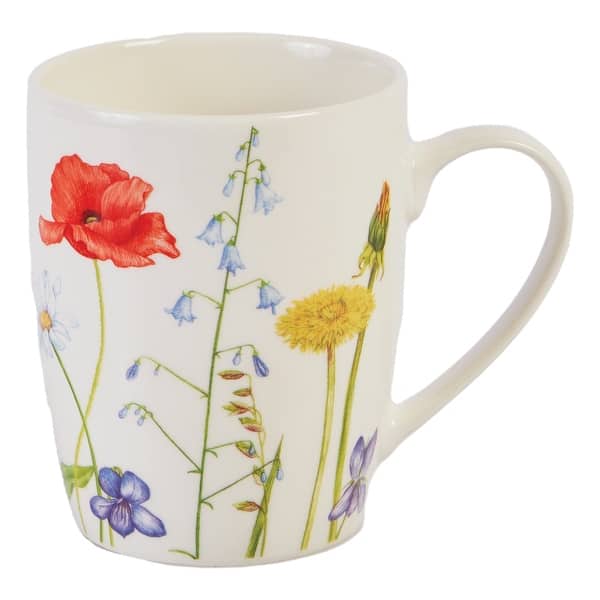 Porcelain Coffee Mugs 4 Piece Set Wildflower - Bed Bath & Beyond - 38297475
