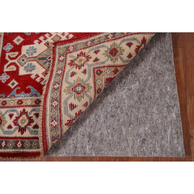 Red Kazak Accent Rug Hand-Knotted Wool Carpet - 2'6" x 3'10"