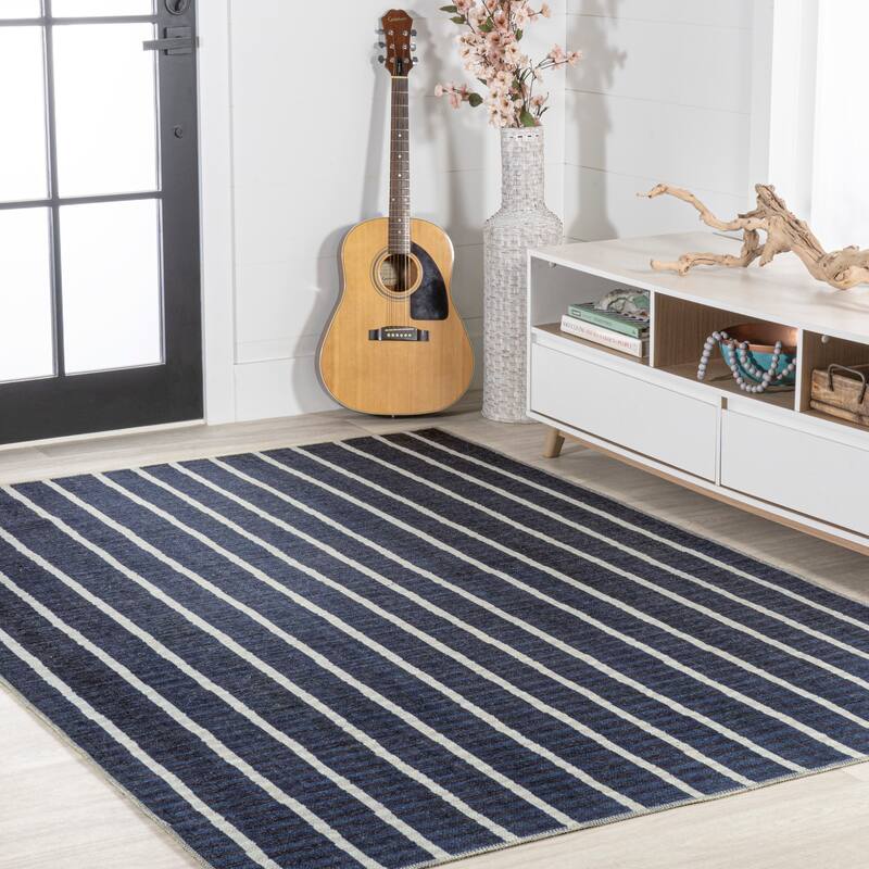 JONATHAN Y Nautisk Bohemian Medallion Textured Weave Machine Washable Area Rug