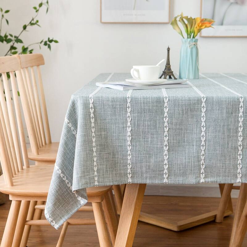 Enova Home 54"x 78" High Quality Rectangle Cotton and Polyester Tablecloth