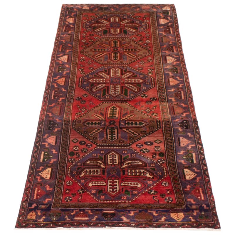 ECARPETGALLERY Hand-knotted Konya Anatolian Red Wool Rug - 3'8 x 9'10