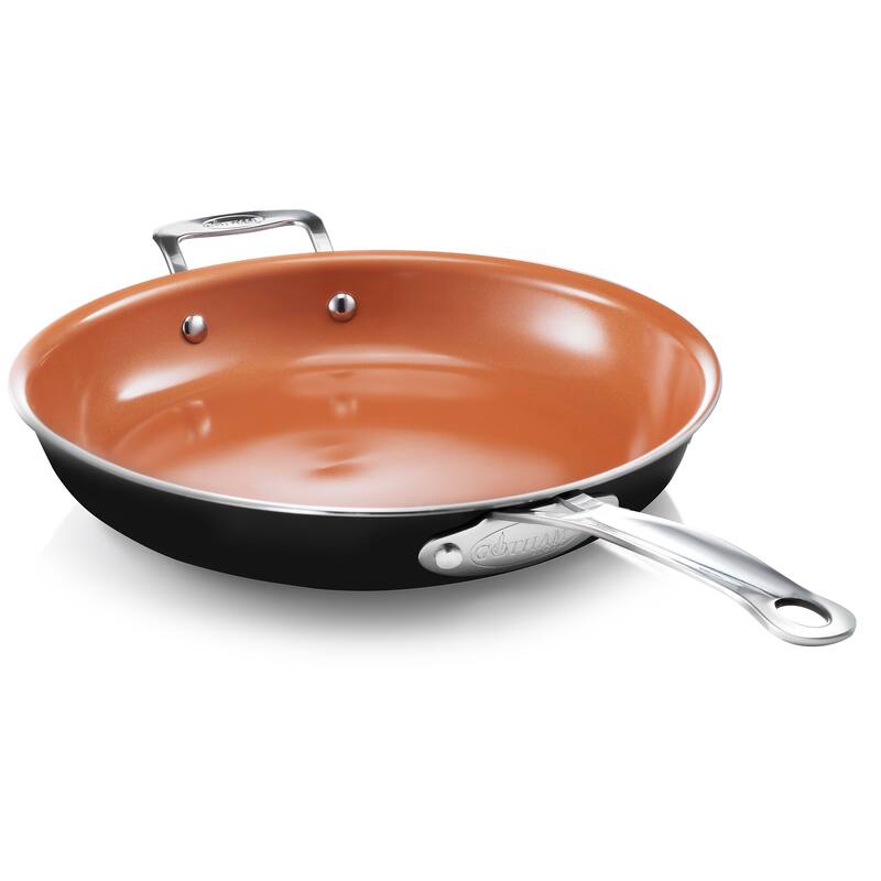 Gotham Steel 12.5" Nonstick Fry Pan with Stay Cool Handle