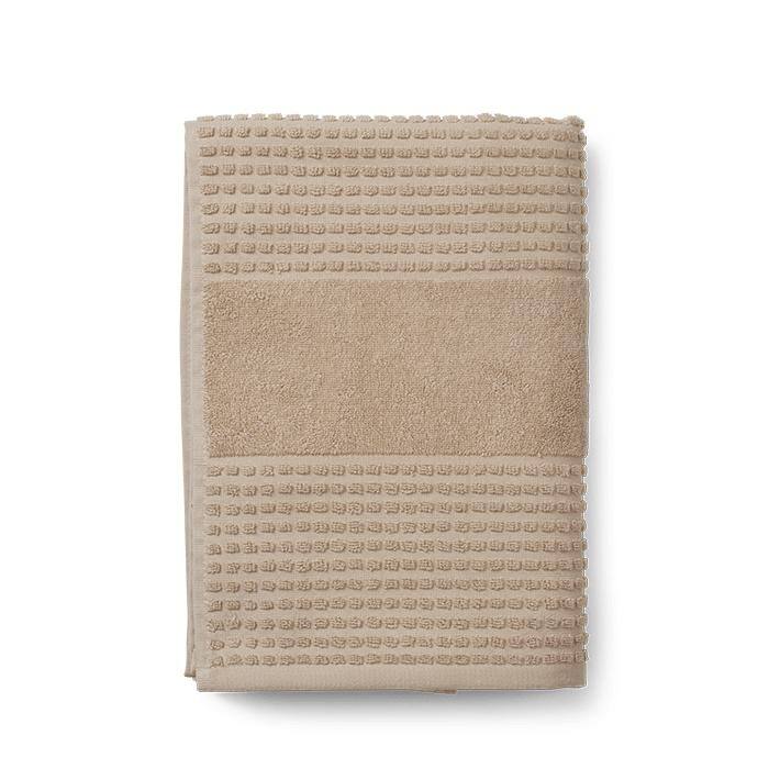 JUNA Check Towels, Sand - Bath Towel