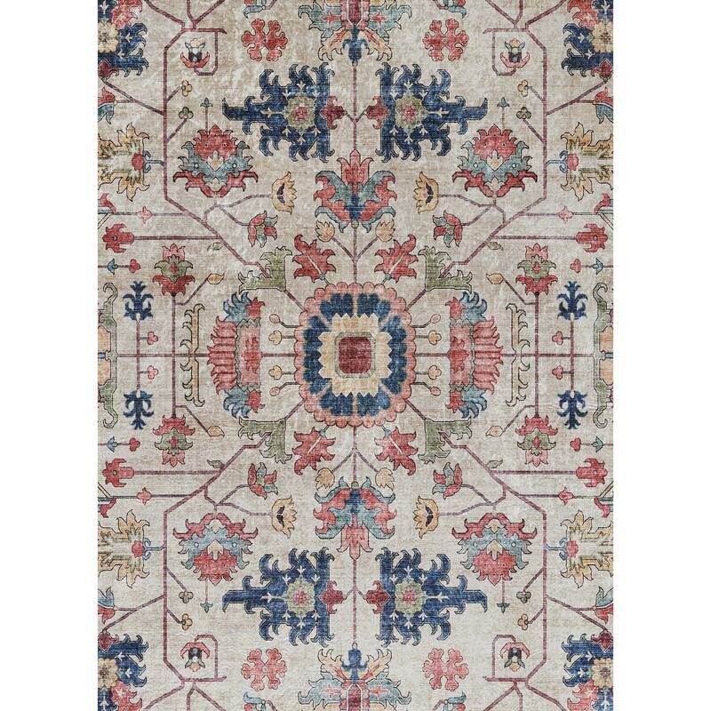 Momeni Karachi Polyester Non-Skid Traditional Area Rug