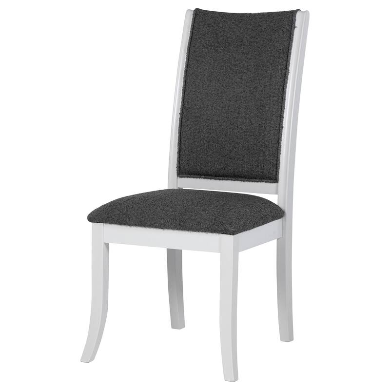 Tyler Pearl White Upholstered Dining Side Chair (Set of 2)