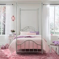 Buy Twin Size Canopy Bed Metal Online At Overstock Our Best Bedroom Furniture Deals